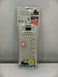 Philips Surge Protector 10 Outlet Power Strip White 8FT Cord SPP3201WA/17. Fixed Price $19.99.