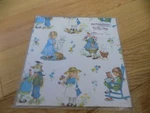 Vintage Kim's Country Cousin Gift Wrapping Paper Girl Red Farm. Fixed Price $13.49.