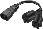 Toptekits C14 Dual Power Plug,iec 320 Male 2XNEMA5-15R Sp.... Fixed Price $14.12.