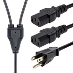 Startech PXT101Y10 10FT Computer Power Cord NEMA5-15P To 2 C13 Plug Cable. Fixed Price $30.22.