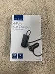 New Insignia 4-PORT Smart Charging Car Charger 38-WATTS 5' 5FT Cable For Iphone. Fixed Price $10.00.