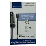 Insignia 25 Apple Mfi Certified 9' Car Charger For Iphone/ipad/ipod New/open. Fixed Price $13.18.