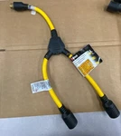 Woods 1444 Twist Lock Adapter 24" Extension Cord - 12/3 Gauge Yellow And Black. Fixed Price $15.00.