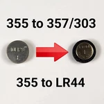 355 357 303 LR44 Battery Adapter Spacer Bushing For Led Hamilton Omega Pulsar. Fixed Price $8.99.