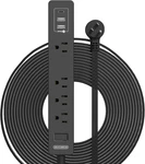 Flat Extension Cord 15 Ft, Ntonpower Ultra Thin Under Carpet. Fixed Price $34.82.