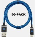 100-PK Modal 4FT Type A-to-microusb Device Blue/black Braided Cable Md-mmubb. Fixed Price $94.95.
