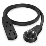 Maximm Cable 2 Ft 360 Rotating Flat Plug Extension Cord, 16/3 Awg Multi Ou.... Fixed Price $21.08.