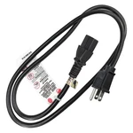 Grainger Approved 5XFP0ID Power CORD,5-15P,SJT,3 FT.,BLK,10A,18/3. Fixed Price $7.83.