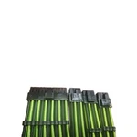 Green Linkup 30CM Psu Pc Power Extension Cable Metallic Sleeved Silicone Coated. Fixed Price $23.86.