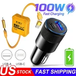 68W Super Fast Typec Car Charger Adapter For Samsung Iphone Android. Fixed Price $14.99.