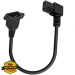 Traovien C14 To C13 90 Degree Right Angle Pdu Power Extension Cord 0.4M. Fixed Price $27.99.