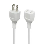 White Extension Cord 10FT (3M) Thin Flexible Light Duty For Indoor Use 625W 1.... Fixed Price $15.25.