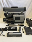 1990 Panasonic AG-450 S-vhs Camcorder Reporter Kit W/case, & Accessories. Fixed Price $200.00.