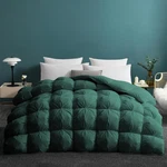 Unikome Pinch Goose Feather Down Full/queen, Pleat-green. Fixed Price $152.05.