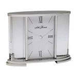 Seth Thomas White & Silver Glass Carriage Table Clock. Fixed Price $78.57.
