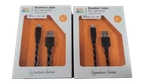 2-PACK Tech&go 9 Ft. Braided Usb To Lightning Multi-color. Fixed Price $24.99.