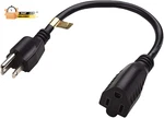 Foot Extension Cord - Three Prong Space Saver Short Cable, 16 Awg Thickness. Fixed Price $14.04.