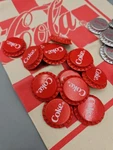 Coca Cola Checkers Coke Fabric Checkerboard With Crown Cap. Fixed Price $10.80.