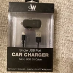 Just Wireless Single Port Car Charger Microusb Devices Vehicle 13001. Fixed Price $8.00.
