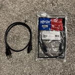 2X Tripp Lite Model P013-003 3FT Power Cord 10A. Fixed Price $9.99.