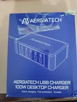 Usb Charging Station, Aergiatech 100W Hub Powerport. Fixed Price $29.90.
