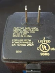 Original Power Wheels 00801-0974 Battery Charger BC-120-61200 12V. Fixed Price $13.30.