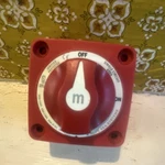 Blue Sea Systems 6007 300A On/off Battery Disconnect Switch Red. Fixed Price $17.00.