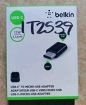 New Belkin Usb-c Micro-usb Adapter 12W, 2.4 Amp, Smartphones, Tablets, Laptop. Fixed Price $9.99.