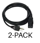 2-PACK Zebra 23844-00-00R Power Cord 7-1/2 Ft Nema 15. Fixed Price $20.98.