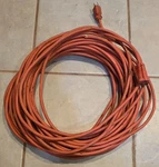 Used, Extension Cable Electrical Cord Indoor/outdoor 100' Ft, As Shown. Some Def. Fixed Price $6.00.