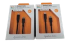2-PACK Tech & Go 6 Ft. Braided Cable Lightning To Type-c Black. Fixed Price $19.99.