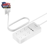 Ntonpower 2 Prong Strip - 10 Ft Cord 6 Outlets 4 Usb, White. Fixed Price $56.24.