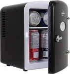 Koolatron Mini Fridge- Black Refrigerator 6 Can Portable Cooler For Bedroom O.... Fixed Price $86.61.