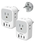 Tessan Pack Plug Adapter (2 Usb-c), France White-gray-type. Fixed Price $48.49.