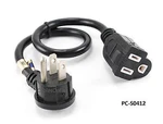 Cablesonline 12" Flat Plug Power Extension Cord/ Cable, Nema 5-15P To 5-15R. Fixed Price $7.99.