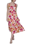 Karl Lagerfeld Paris Womens Floral-print A-line Dress Soft White Multi. Fixed Price $50.39.