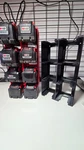 The Beast M18 Bay Battery Rack (black) Wall Mount 3D Printed Abs. Fixed Price $55.00.