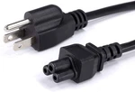 3 Prong Power Cord Nema 5-15P To C5 18 Awg Mouse Ears Black, 6 Feet. Fixed Price $14.97.