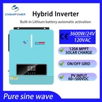 3600VA 24V Hybrid Inverter 120V Ac Pure Sine Wave 120A Mppt Solar Charger. Fixed Price $305.00.