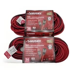 (2 Pack Husky) 50 Ft. 14 Gauge Medium Duty Indoor/outdoor Extension Cord 277541. Fixed Price $52.95.