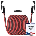14 Awg 40 Ft Sae Connector Battery Extension Cable Pure Copper Gaug.... Fixed Price $37.93.