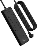 Flat Plug Extension 25 Ft, Ntonpower Surge Protector Cord, Black. Fixed Price $64.97.