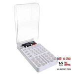 Battery Organizer Box With Tester Wall Mount -93 Batteries Holder White. Fixed Price $30.77.