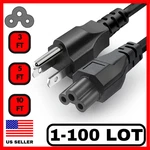 Lot Of 1-100 Prong Power Cord Laptop Brick 3FT 5FT 10FT 125V Cable. Fixed Price $59.99.