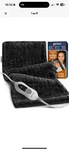 Geniani Extra Large Electric Heating Pad For Xl 12"X24", Black. Fixed Price $50.00.