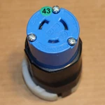 Eaton AHCL620C Blue L6-20 Female Twist Locking Wire Cord End 20A GN#43. Fixed Price $18.89.