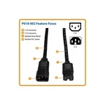 Eaton Electrical P018-002 Tripp Lite By Power Cord C14 C15. Fixed Price $35.95.