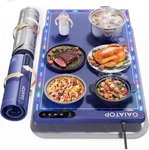 Warming Food W/ Trivet & Light Plateful Mats Countertop 6 Temp. Fixed Price $26.10.
