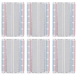 Deyue Breadboard Set Prototype - 6 Pcs 400 Pin Solderless Kit.... Fixed Price $11.37.