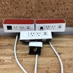 Lot Of (3) Byrne Desk Mounted Outlet/ Usb Relocatable Power Taps Used P-1. Fixed Price $79.99.